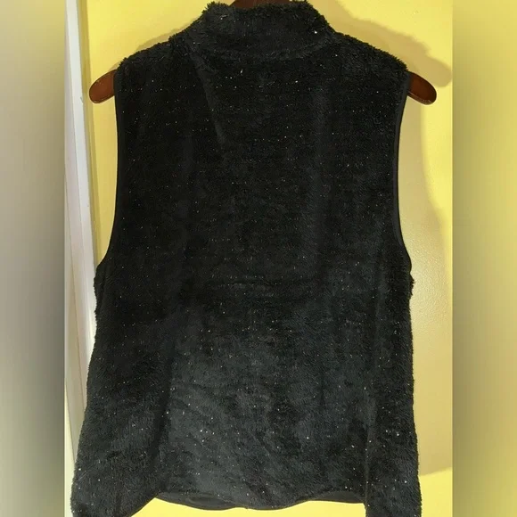 Actine Ladies Vest Black w/Silver Metallic Threads Size XL - Picture 6 of 8